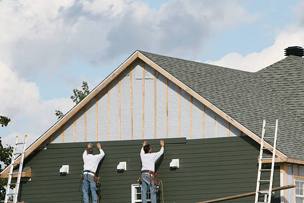 Professional Siding Installation technician working in Transfer, PA